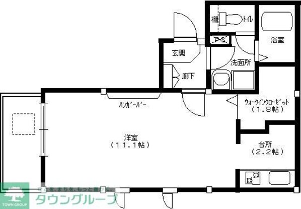 ボヌール高円寺の物件間取画像